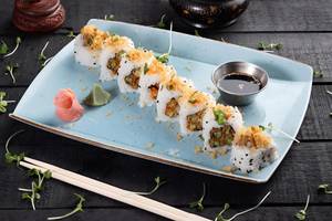 Asparagus Tempura Uramaki Sushi [8 Pieces]
