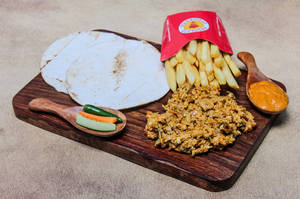 Tandoori Chicken Shawarma Plate With Fries
