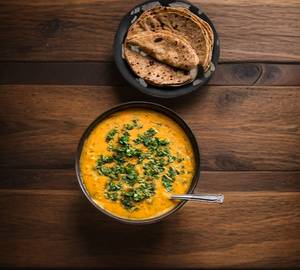 Dal Fry + 3 Butter Tawa Roti