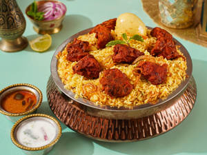 Shahi Chicken 65 Boneless Biryani