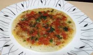 Onion Tomato Capsicum Uttapam