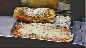 Cheese pav bhaji