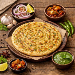Garlic Lachha Paratha