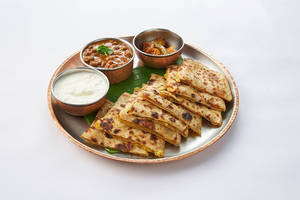 Aloo Paratha With Chana Masala