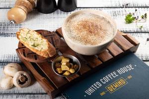 Veg Mushroom Cappuccino Soup