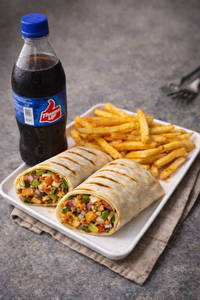 A. Veg Wrap + Fries + Soft Drink