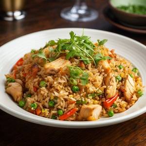 Chicken triple fried rice a