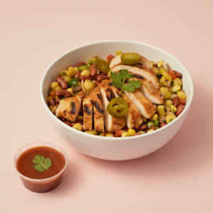 Mexican Chicken Salad With Salsa & Chipotle Dressing
