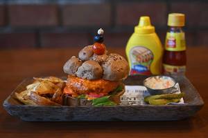 Ploughmans Sandwich Burger