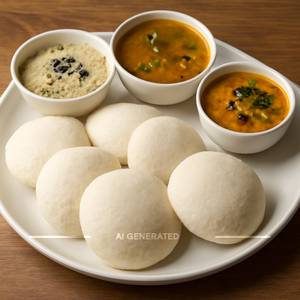 Idli Chutney Sambar [6 pcs]