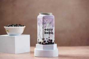 Taro Boba Tea With Tapioca Pearls