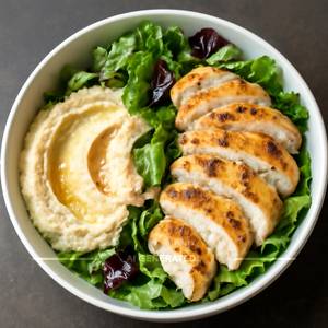 Chicken Hummus Salad