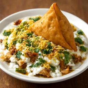 Dahi Samosa Chaat (1 plate)