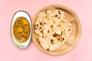 Paneer Kulcha With Matar Paneer