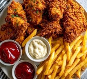 Chicken over loaded fries
