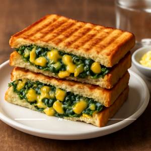 Spinach Corn Sandwich