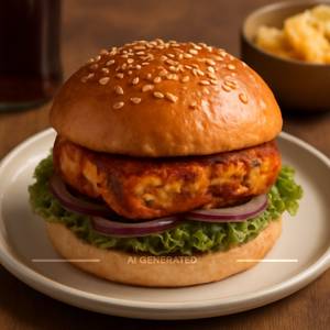 Paneer Tikka Burger