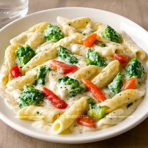Veg Penne Alfredo Pasta