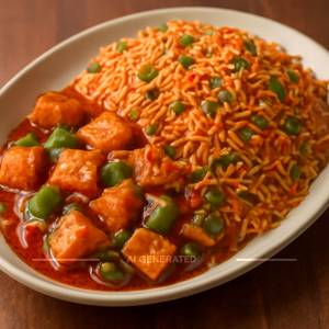 CHILLI PANEER & SCHEZWAN RICE