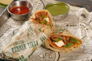 Jain Paneer Kathi Roll