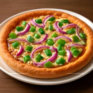 Capsicum Onion Pizza