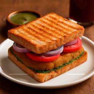 Aloo Tikki Sandwich