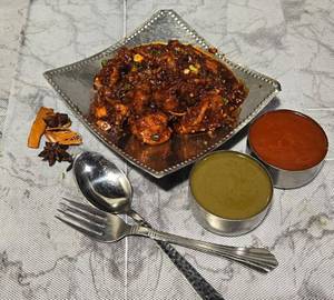 3 Porotta + Chilli Gobi