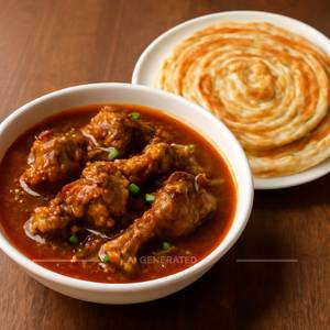 Mutton Curry + 2 Kerela Paratha