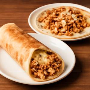 Cheese Chicken Shawarma With Open Chicken Shawarma
