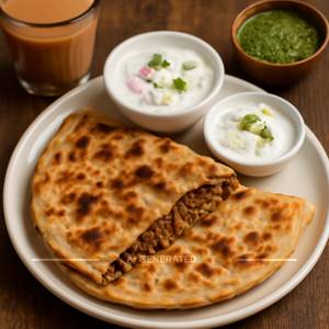 Mutton Keema Paratha