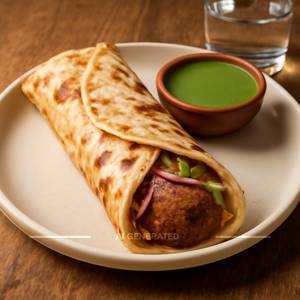 Mutton Seekh Kabab Roll
