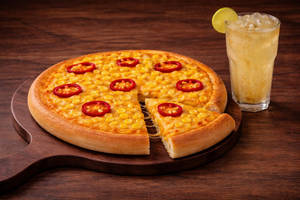 Premium Cheese Red Paprika, Corn+choice Of Drink