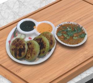 4 Pcs Palak Litti+ Chokha