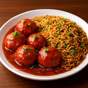 Egg manchurian rice