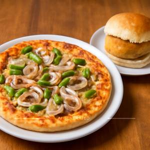 Capsicum Pizza & Vada Pao
