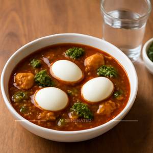 Veg Saoji Anda Curry