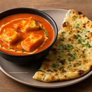 Paneer Butter Masala & Garlic Naan
