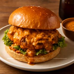 Butter Chicken Burger