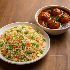 Fried Rice With Manchurian