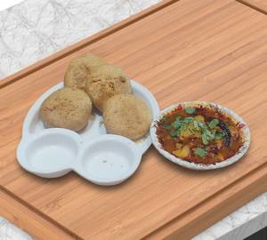 4 Pcs Satu Kachori + Sabji