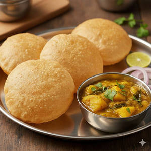 Poori Set (3 Pcs +masala)