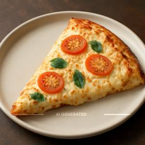Double Cheese Margherita Pizza Personal Giant Slice (22.5 Cm)