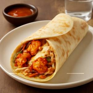 Cheesy Paneer Shawarma