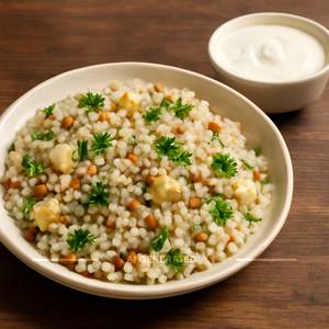 Sabudana Khichdi With Dahi