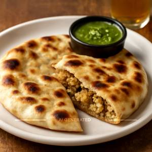 Chicken Stuffed Kulcha