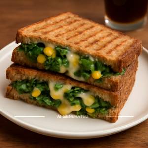 Spinach Corn Cheese Sandwich
