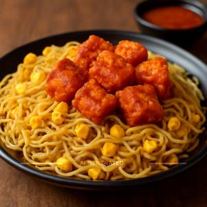 Corn Fried Noodles With Paneer 65