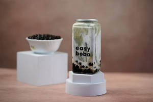 Matcha Boba Tea With Tapioca Pearls