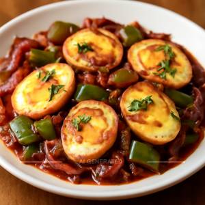 Egg Chilli (Chinese Style Cooking)