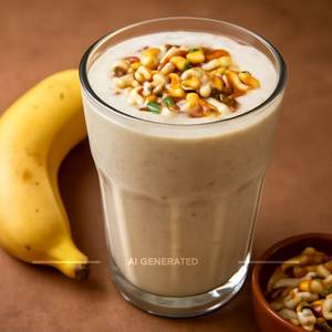 Dry fruit banana shake